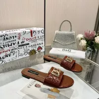 $80.00 USD Dolce & Gabbana D&G Slippers For Women #1305100