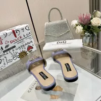 $80.00 USD Dolce & Gabbana D&G Slippers For Women #1305105