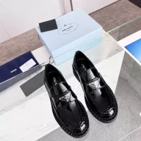 $100.00 USD Prada Leather Shoes For Women #1305694