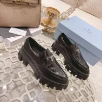 $102.00 USD Prada Leather Shoes For Women #1305697