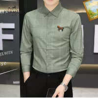 $40.00 USD Hermes Shirts Long Sleeved For Men #1306239
