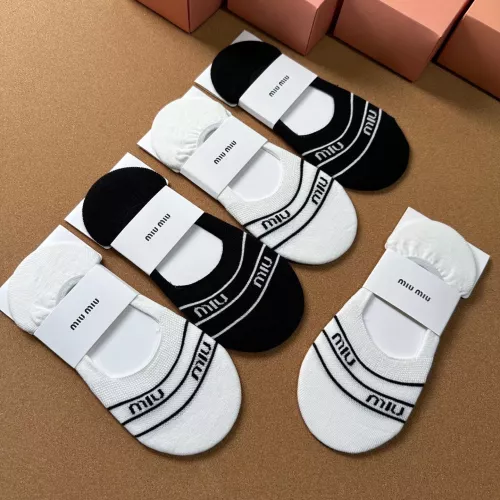 Replica MIU MIU Socks For Women #1310475 $25.00 USD for Wholesale