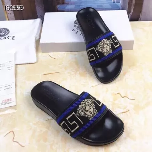 Replica Versace Slippers For Men #1311152 $45.00 USD for Wholesale