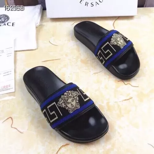 Replica Versace Slippers For Men #1311152 $45.00 USD for Wholesale