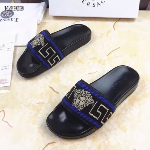 Replica Versace Slippers For Men #1311152 $45.00 USD for Wholesale