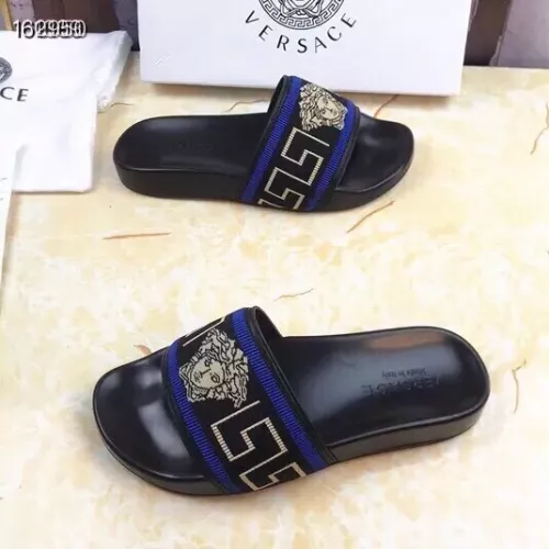 Replica Versace Slippers For Men #1311152 $45.00 USD for Wholesale