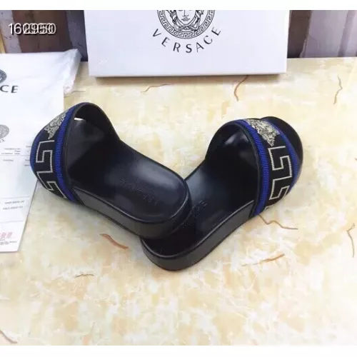 Replica Versace Slippers For Men #1311152 $45.00 USD for Wholesale