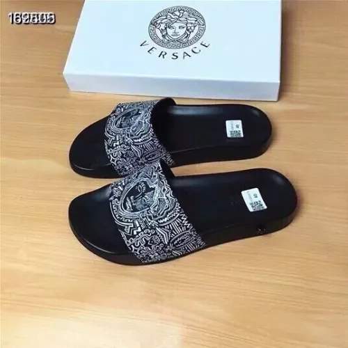 Replica Versace Slippers For Men #1311168 $45.00 USD for Wholesale