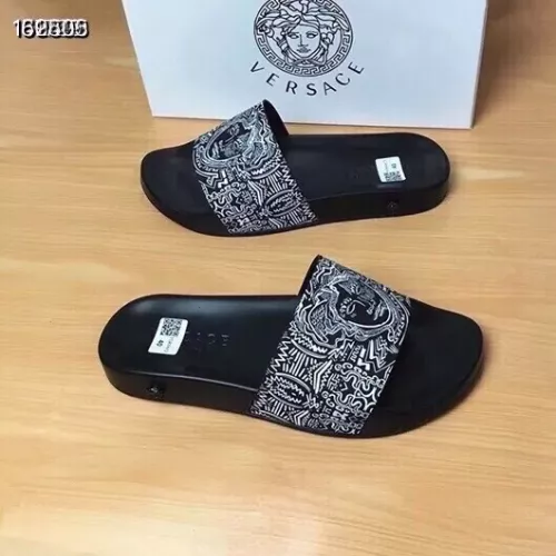 Replica Versace Slippers For Men #1311168 $45.00 USD for Wholesale