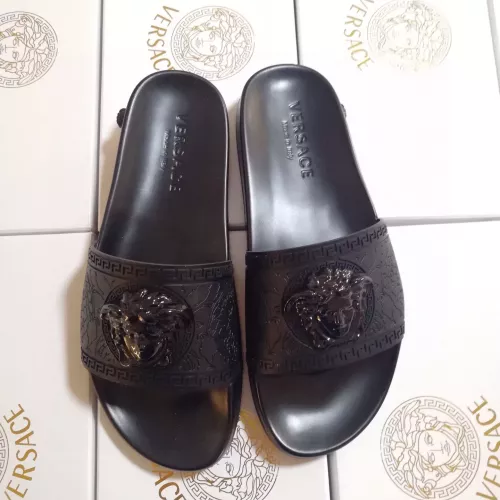 Replica Versace Slippers For Men #1311176 $45.00 USD for Wholesale
