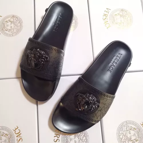 Replica Versace Slippers For Men #1311176 $45.00 USD for Wholesale
