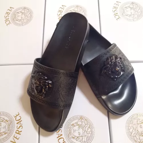 Replica Versace Slippers For Men #1311176 $45.00 USD for Wholesale