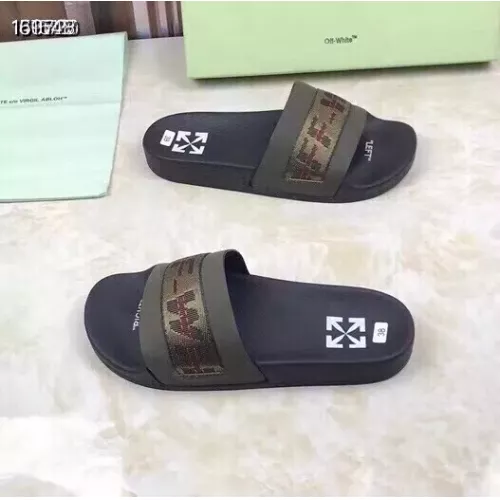 Replica Off-White Slippers For Women #1311208 $45.00 USD for Wholesale
