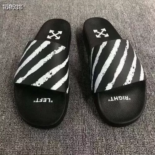 Replica Off-White Slippers For Men #1311222 $45.00 USD for Wholesale