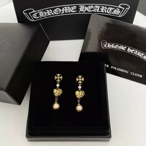 Replica Chrome Hearts Earrings For Women #1311470 $42.00 USD for Wholesale