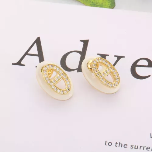 Replica Hermes Earrings For Women #1312078 $36.00 USD for Wholesale