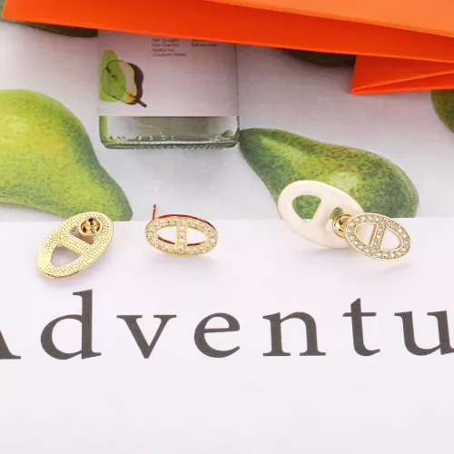 Replica Hermes Earrings For Women #1312078 $36.00 USD for Wholesale