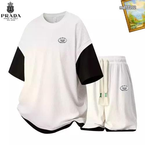 Prada Tracksuits Short Sleeved For Men #1315430
