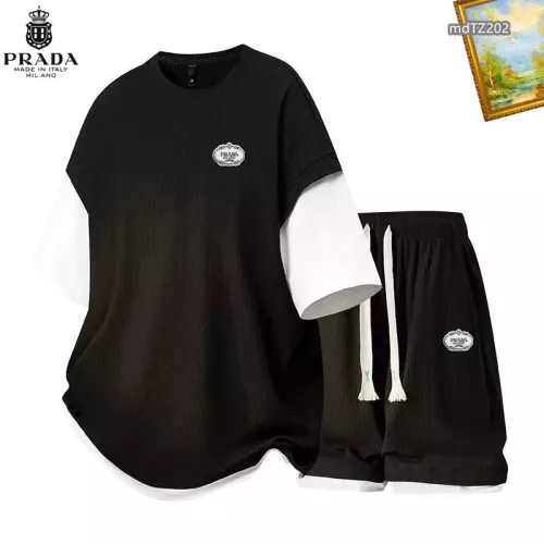 Prada Tracksuits Short Sleeved For Men #1315431