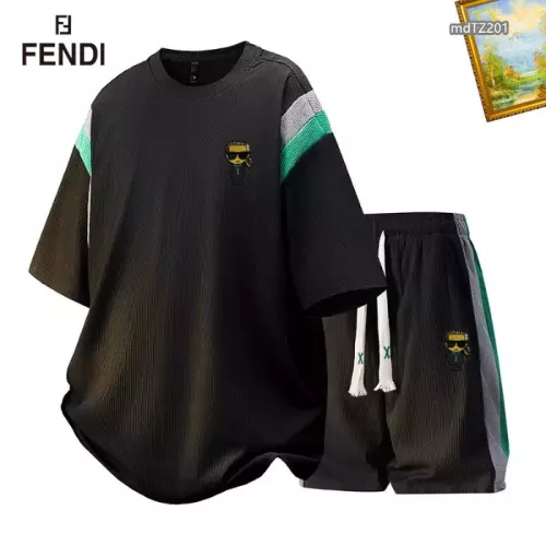 Fendi Tracksuits Short Sleeved For Men #1315434