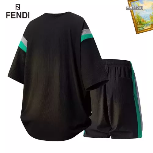 Replica Fendi Tracksuits Short Sleeved For Men #1315434 $48.00 USD for Wholesale