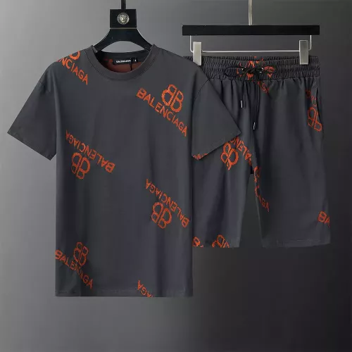 Balenciaga Fashion Tracksuits Short Sleeved For Men #1315557