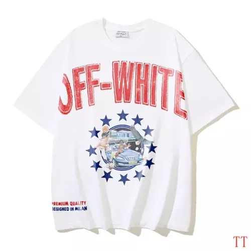 Off-White T-Shirts Short Sleeved For Unisex #1316004