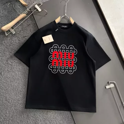 MIU MIU T-Shirts Short Sleeved For Unisex #1316330