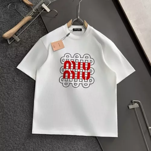 MIU MIU T-Shirts Short Sleeved For Unisex #1316331