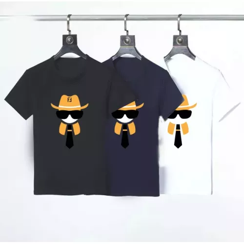 Replica Fendi T-Shirts Short Sleeved For Men #1316428 $23.00 USD for Wholesale