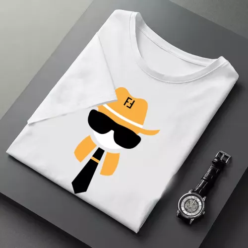 Replica Fendi T-Shirts Short Sleeved For Men #1316428 $23.00 USD for Wholesale