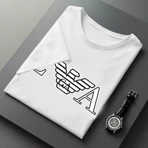 Replica Armani T-Shirts Short Sleeved For Men #1316455 $23.00 USD for Wholesale