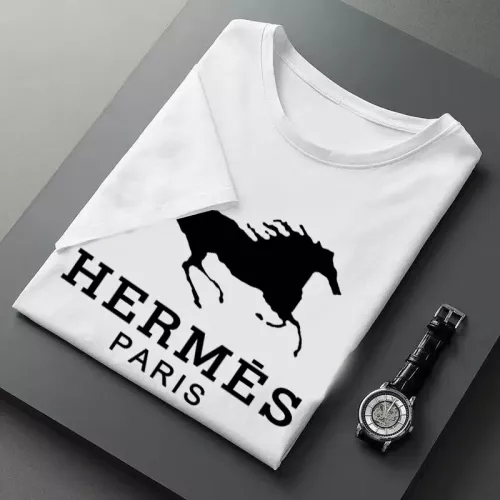 Replica Hermes T-Shirts Short Sleeved For Men #1316470 $23.00 USD for Wholesale