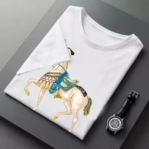 Replica Hermes T-Shirts Short Sleeved For Men #1316476 $23.00 USD for Wholesale