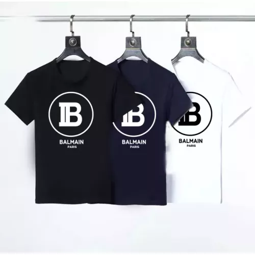 Replica Balmain T-Shirts Short Sleeved For Men #1316542 $23.00 USD for Wholesale