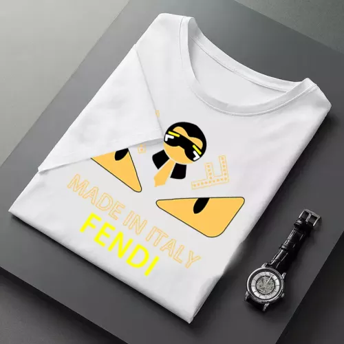 Replica Fendi T-Shirts Short Sleeved For Men #1316556 $23.00 USD for Wholesale
