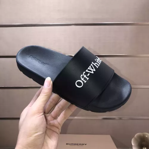 Replica Off-White Slippers For Men #1317139 $56.00 USD for Wholesale