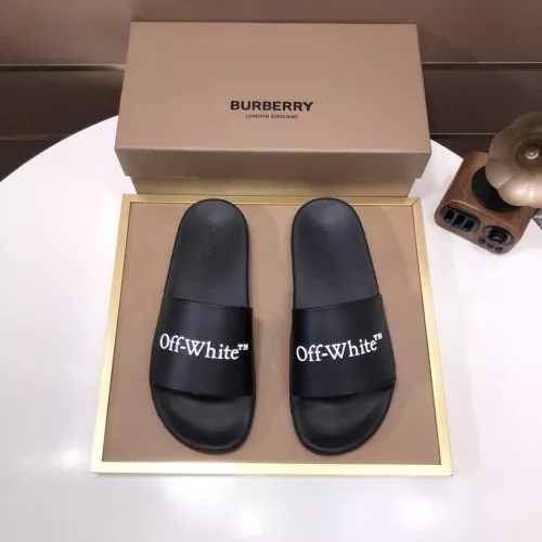 Replica Off-White Slippers For Men #1317139 $56.00 USD for Wholesale