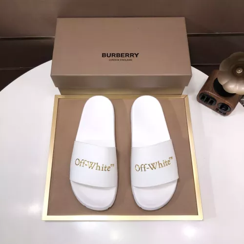 Replica Off-White Slippers For Men #1317142 $56.00 USD for Wholesale