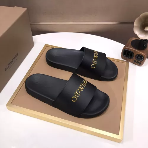 Replica Off-White Slippers For Men #1317143 $56.00 USD for Wholesale