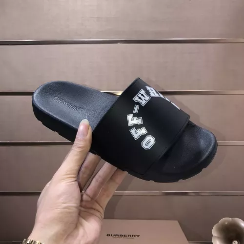 Replica Off-White Slippers For Men #1317145 $56.00 USD for Wholesale