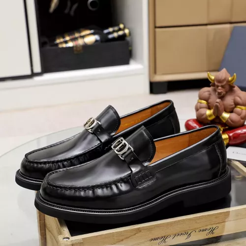 Replica Christian Dior Leather Shoes For Men #1317184 $98.00 USD for Wholesale