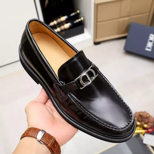 Replica Christian Dior Leather Shoes For Men #1317184 $98.00 USD for Wholesale