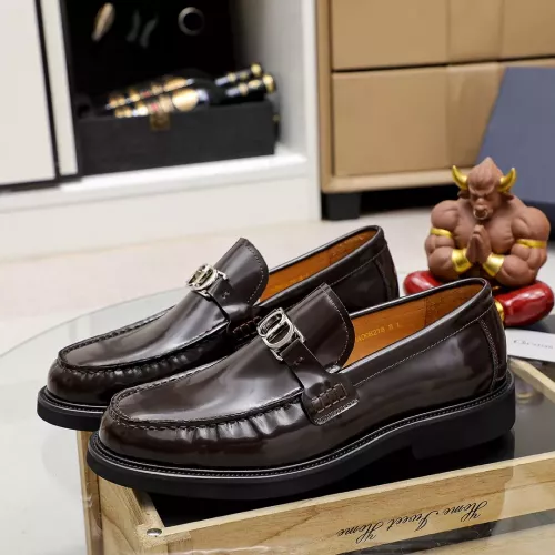 Replica Christian Dior Leather Shoes For Men #1317185 $98.00 USD for Wholesale