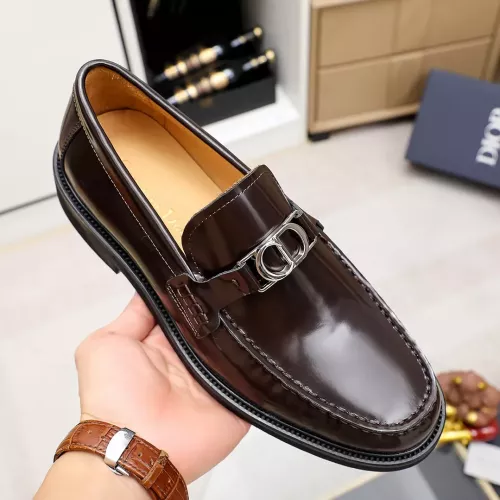 Replica Christian Dior Leather Shoes For Men #1317185 $98.00 USD for Wholesale