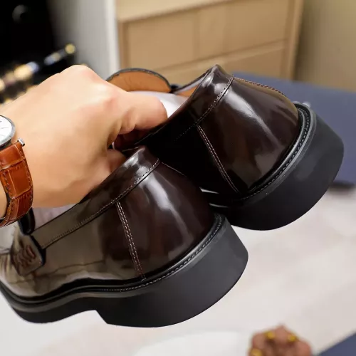Replica Christian Dior Leather Shoes For Men #1317185 $98.00 USD for Wholesale
