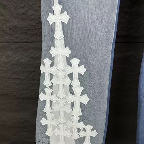 Replica Chrome Hearts Jeans For Men #1317247 $60.00 USD for Wholesale