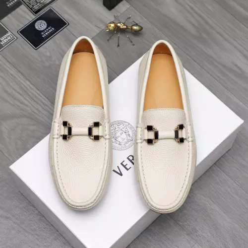 Replica Versace Leather Shoes For Men #1317265 $76.00 USD for Wholesale