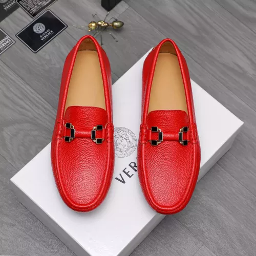 Replica Versace Leather Shoes For Men #1317268 $76.00 USD for Wholesale