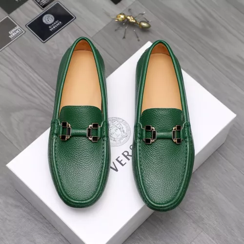 Replica Versace Leather Shoes For Men #1317269 $76.00 USD for Wholesale